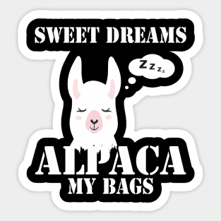 Sweet Dreams Alpaca Llama Sticker